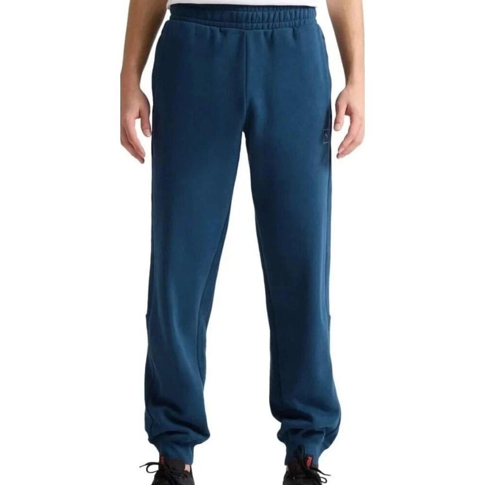 NWT PUMA Men's Teal Sweatpants Joggers Fleece Lined Sz S